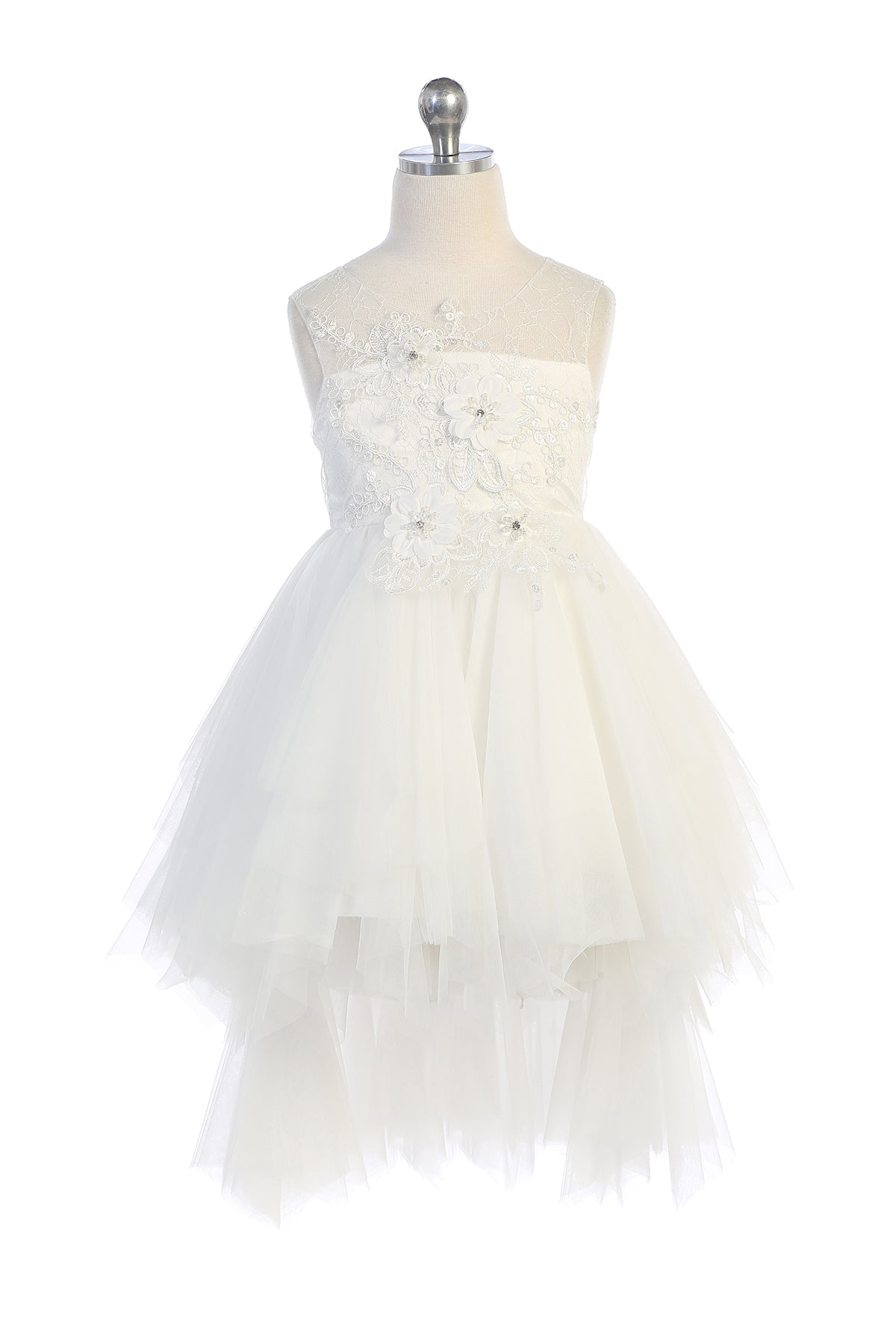 Vestido de Niña -04 Ivory Talla 8 y 10