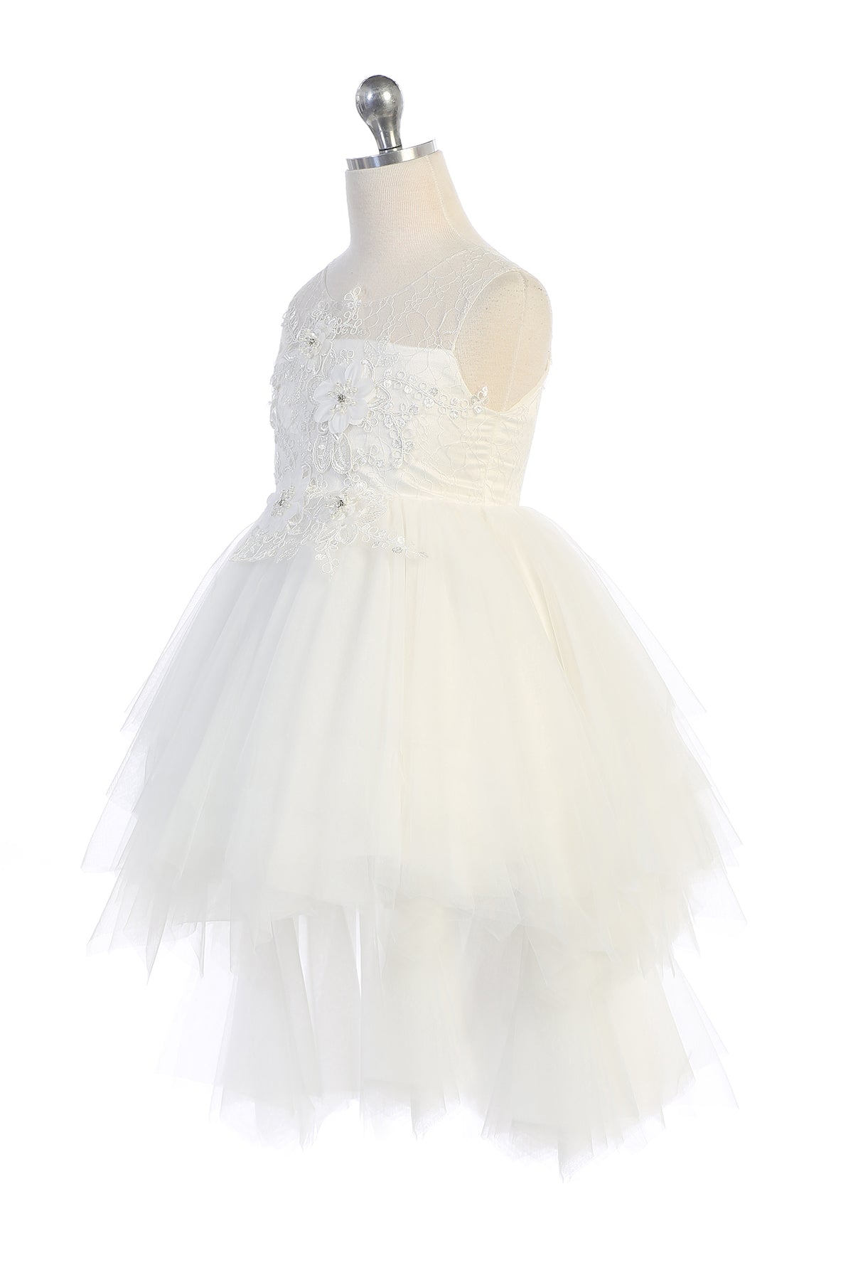 Vestido de Niña -04 Ivory Talla 8 y 10