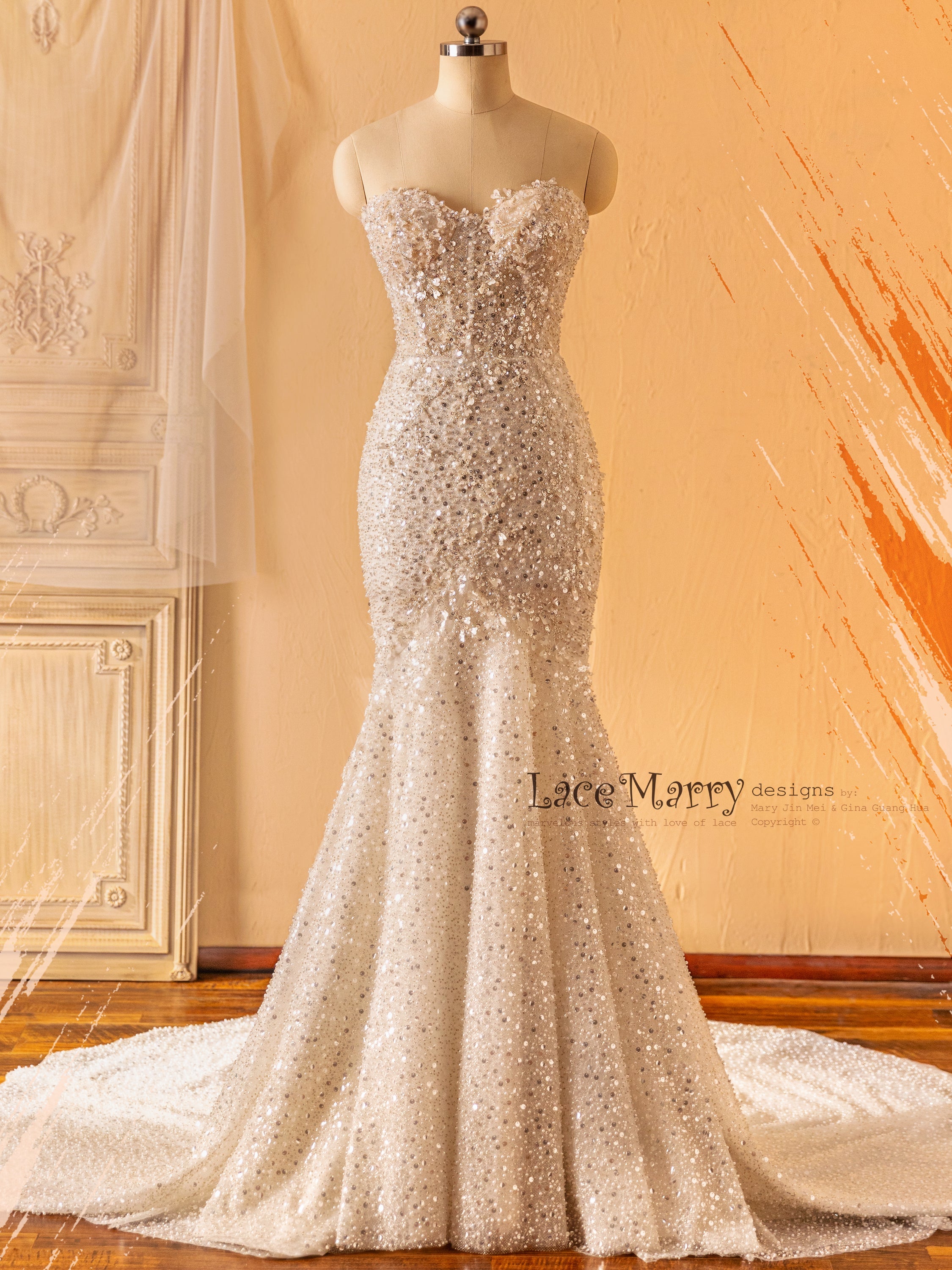 Lacemarry deals wedding dress